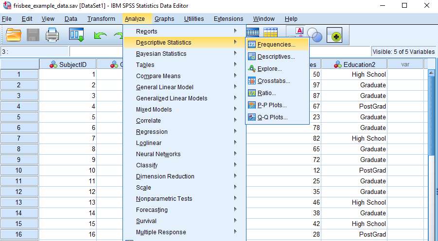 spss 25 wont psm