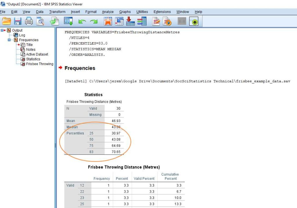 How To Calculate Percentiles In Spss Quick Spss Tutorial 0858