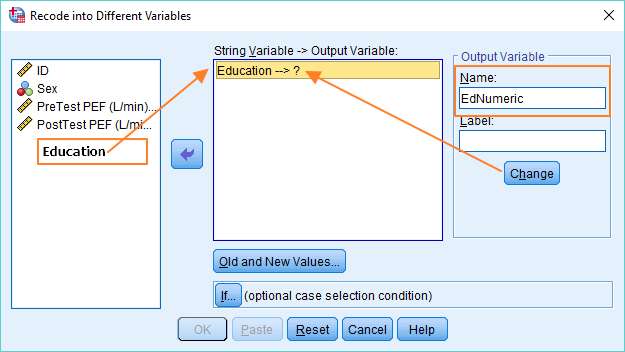 SPSS recode into different variables