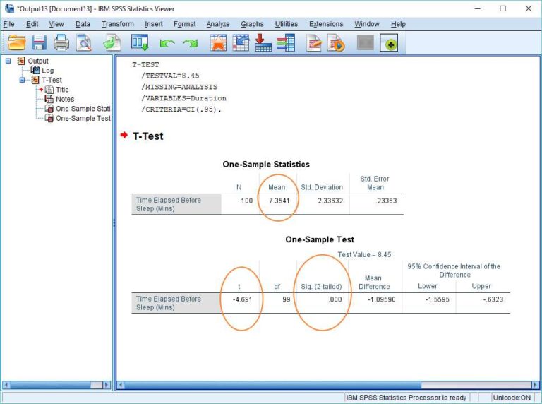 How to Do a One Sample T Test and Interpret the Result in SPSS - Quick ...