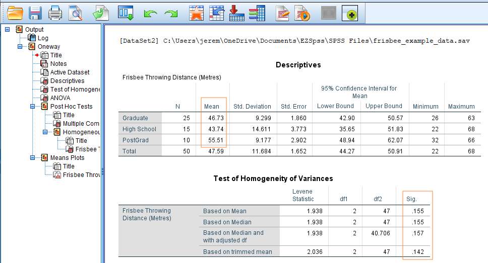 One Way Anova Spss Steps