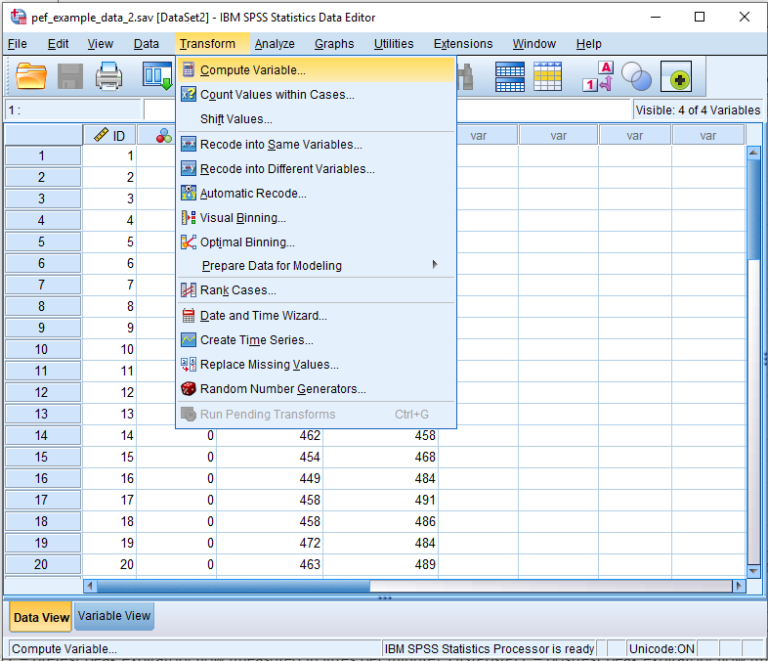 How to Compute Difference Scores in SPSS - Quick SPSS Tutorial