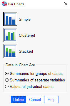 Bar Charts Dialog Box