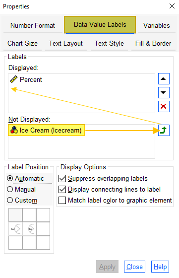 Display Category Value Labels