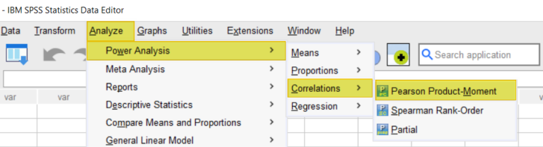 Calculate Sample Size for a Pearson Correlation in SPSS - EZ SPSS Tutorials
