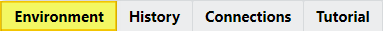Check that the Environment tab is selected